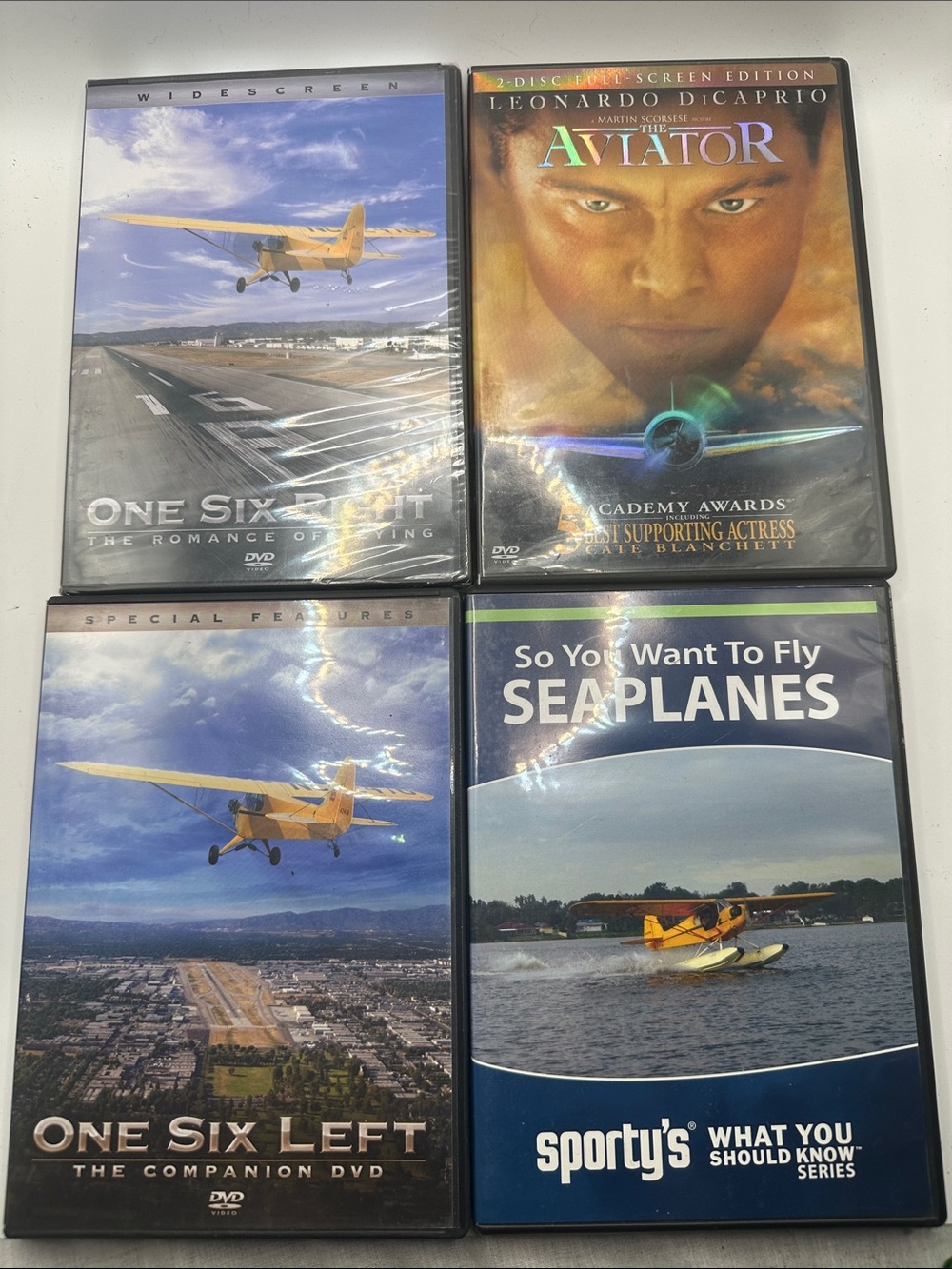 Assorted Aviation DVD Collection - Yellow Seaplane & Airplane Films